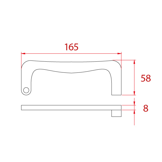 Amortisör Emniyet Kilidi 165 mm Amortisör Emniyet Kilidi 165 mm