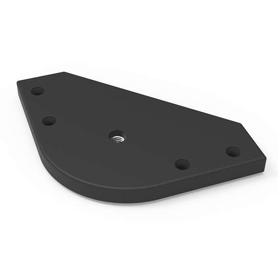 Triangle Bracket with Radius and Nut Triangle Bracket with Radius and Nut