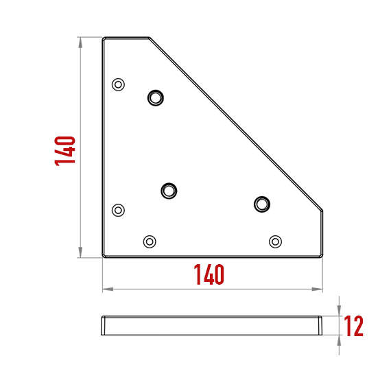 Üçgen Köşebent Üç Somunlu Üçgen Köşebent Üç Somunlu