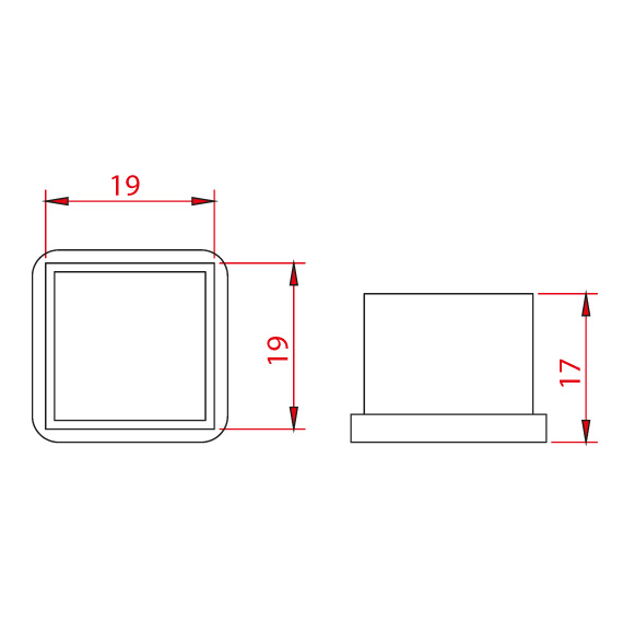 Profile Wedge 20x20 mm Profile Wedge 20x20 mm