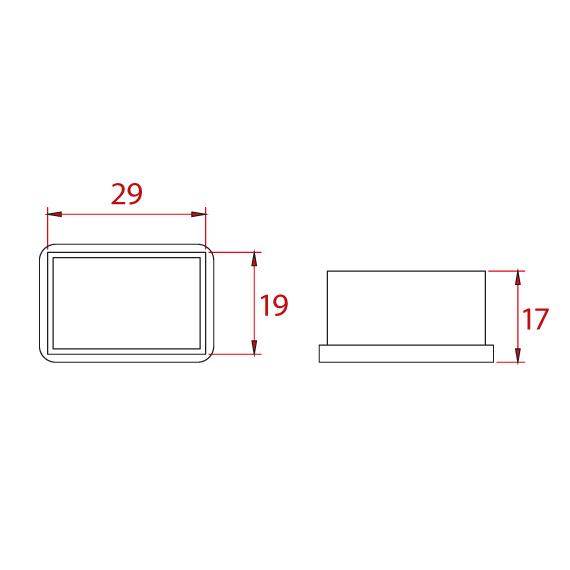 Profile Wedge 20x30 mm Profile Wedge 20x30 mm