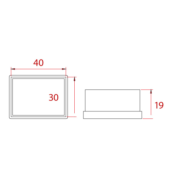 Profil Takozu 30x40 mm Profil Takozu 30x40 mm