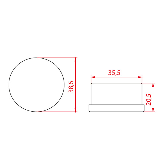 Boru Takozu 38 mm Boru Takozu 38 mm