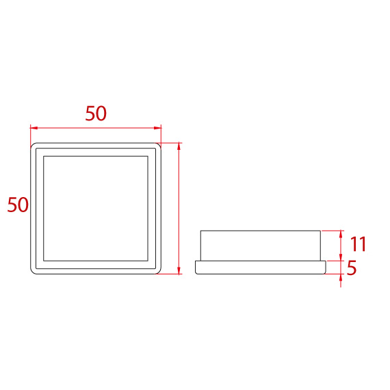 Profil Takozu 50x50 mm