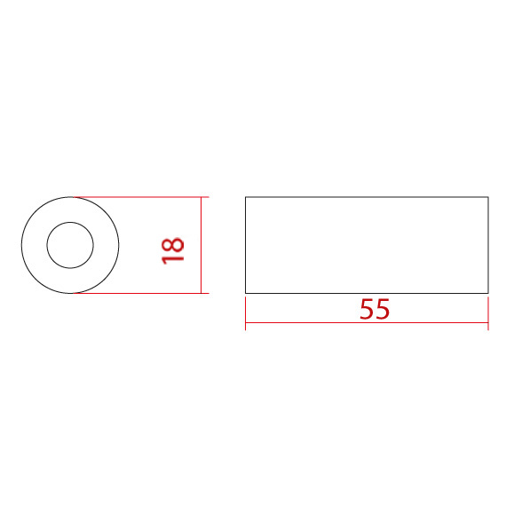 Kol Ara Bağlantı Silindiri 55 mm