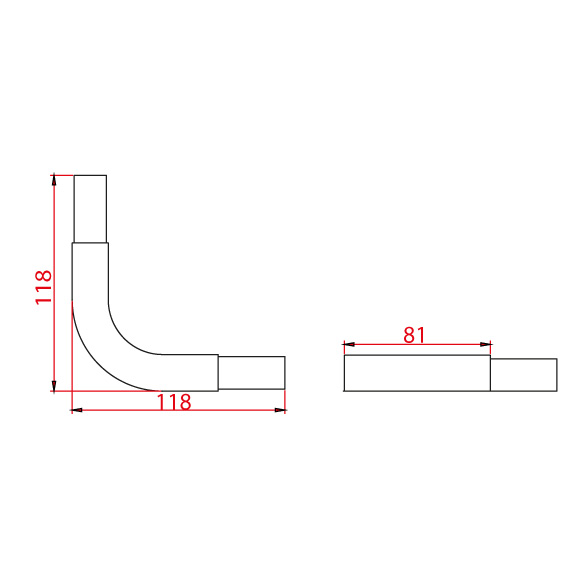 Profil Köşe Geçme 20x20 Profil Köşe Geçme 20x20