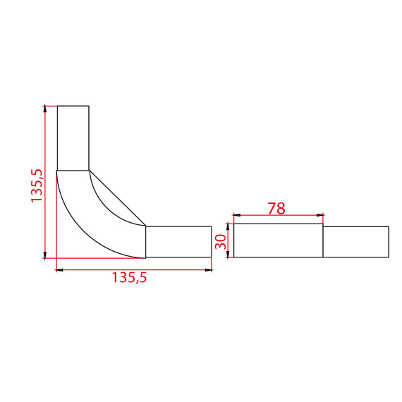 Profil Köşe Geçme 30x30 Profil Köşe Geçme 30x30