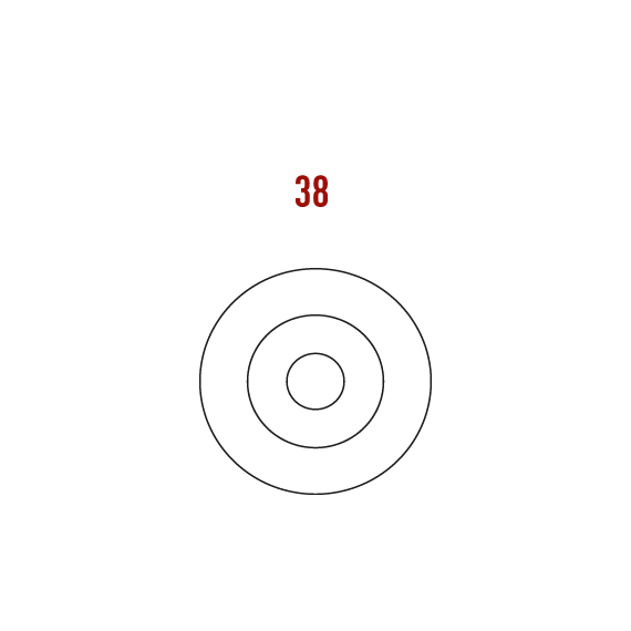 Beta Düğme Yuvası 38 mm Beta Düğme Yuvası 38 mm