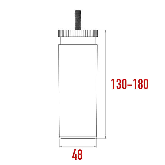 Adjustable Foot 130-180 mm