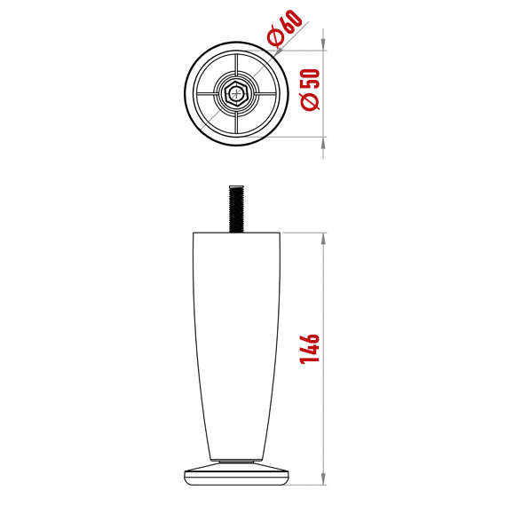 Malta Foot 146 mm Malta Foot 146 mm