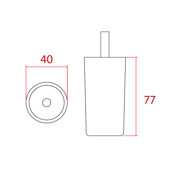 Forte Gizli Ayak 77 mm Forte Gizli Ayak 77 mm