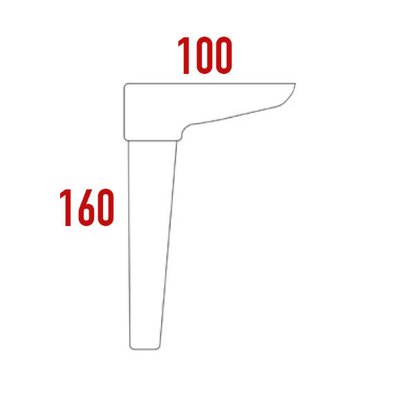 Rossi Ayak 100x100x160 mm Rossi Ayak 100x100x160 mm