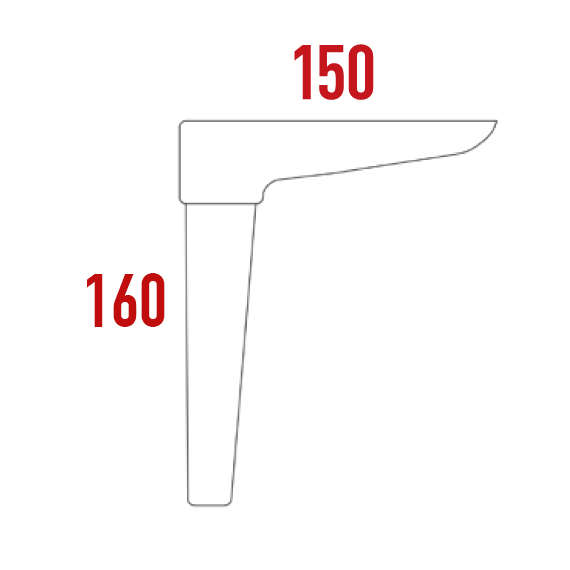 Rossi Foot 150x150x160 mm