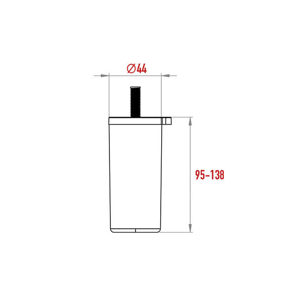 Ayarlı Ayak 95-138 mm Ayarlı Ayak 95-138 mm