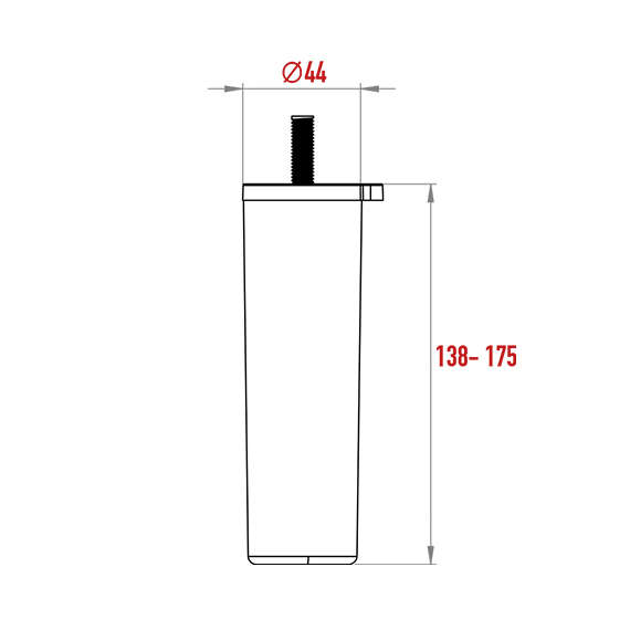 Ayarlı Ayak 138-175 mm Ayarlı Ayak 138-175 mm