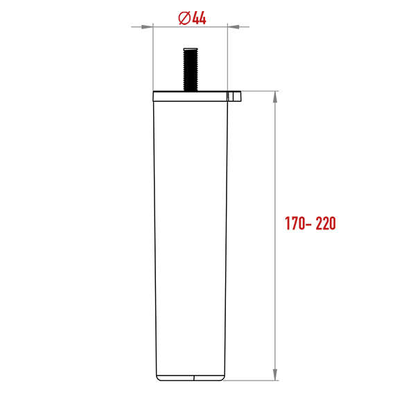 Ayarlı Ayak 170-220 mm Ayarlı Ayak 170-220 mm