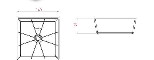 Sofa Square Foot 140x140x50 mm Sofa Square Foot 140x140x50 mm