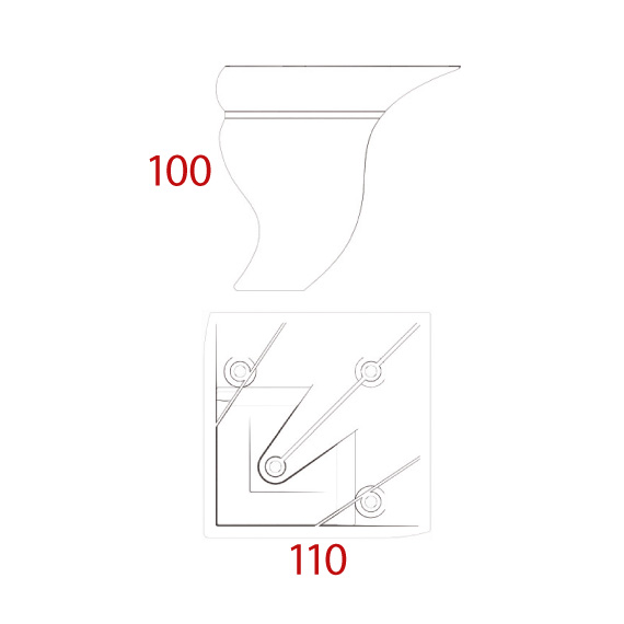 Rixos Ayak 110x110x100 mm Rixos Ayak 110x110x100 mm