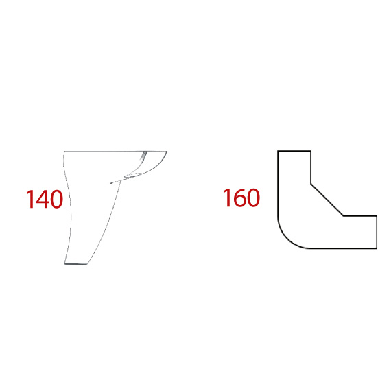 Vigo Foot 160x160x140 mm