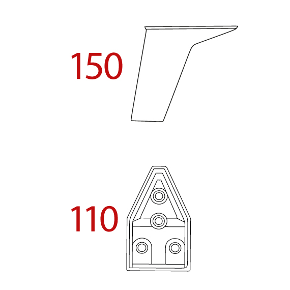 Piramit Ayak 150 mm Piramit Ayak 150 mm