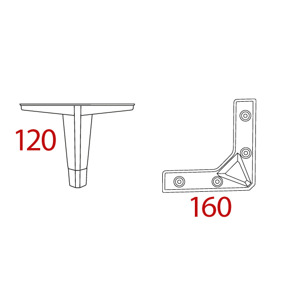 Piramit Köşe 120 mm