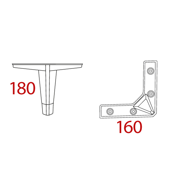 Piramit Köşe 180 mm