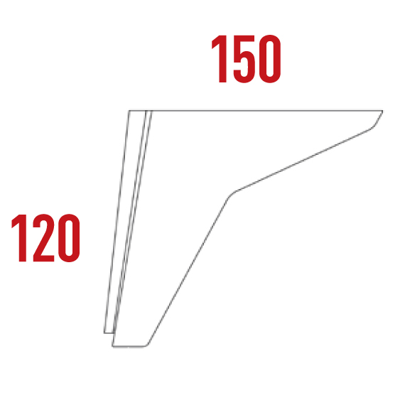 Siri Corner Foot 120 mm