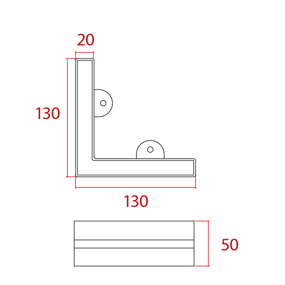 Fantasia Corner Foot with Chrome Wick