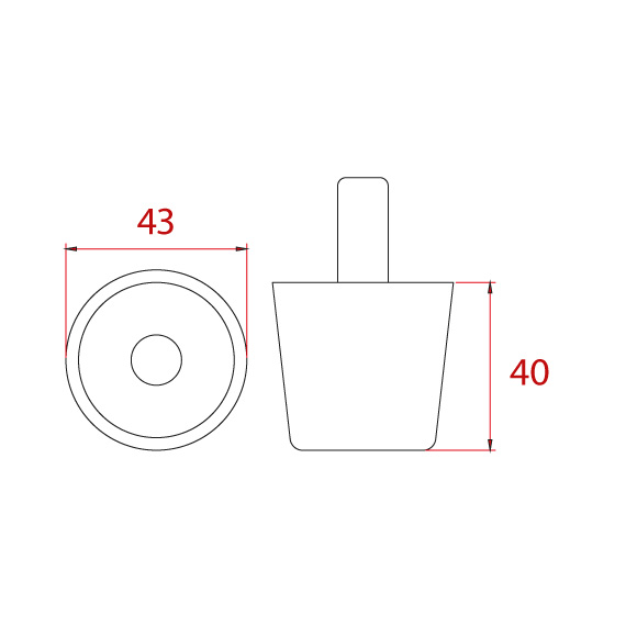Gizli Ayak Çakmalı 40 mm Gizli Ayak Çakmalı 40 mm
