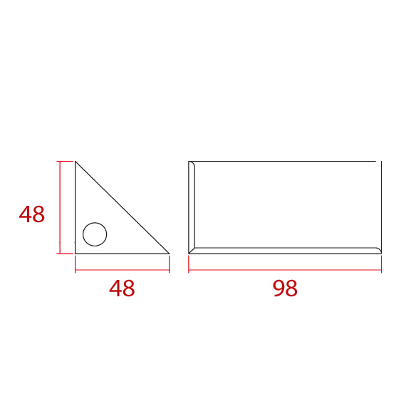 Kısa Orta Köşebent 98 mm