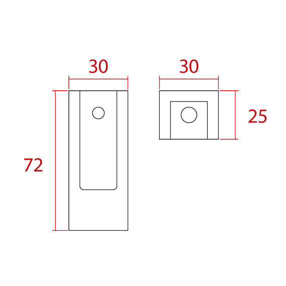 Gizli Ayak Bağlantı Plastiği Merit Pimli