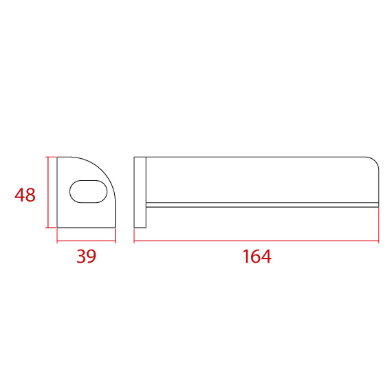 Boytaş Kenarlı Köşebent 164 mm Boytaş Kenarlı Köşebent 164 mm