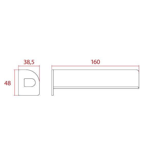 Vapur Köşebent Kulaklı 160 mm Vapur Köşebent Kulaklı 160 mm
