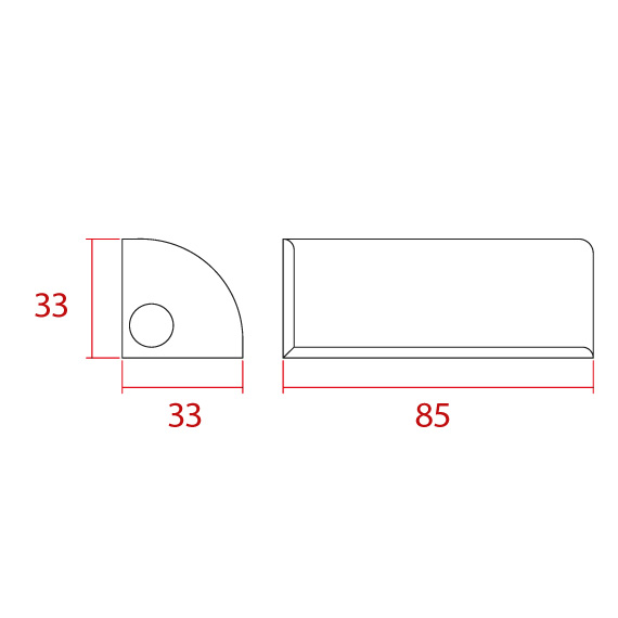 Mini Köşebent 85 mm Mini Köşebent 85 mm
