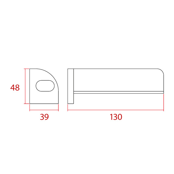 Boytaş Bracket Edged 130 mm