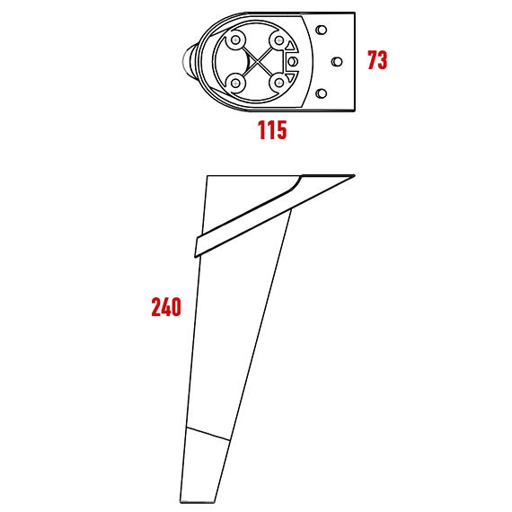 Lucas Circle Foot 240 mm Lucas Circle Foot 240 mm