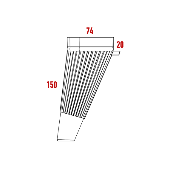 Lusi Ayak Fitilli 150 mm Lusi Ayak Fitilli 150 mm
