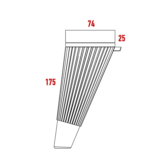 Lusi Ayak Fitilli 175 mm Lusi Ayak Fitilli 175 mm