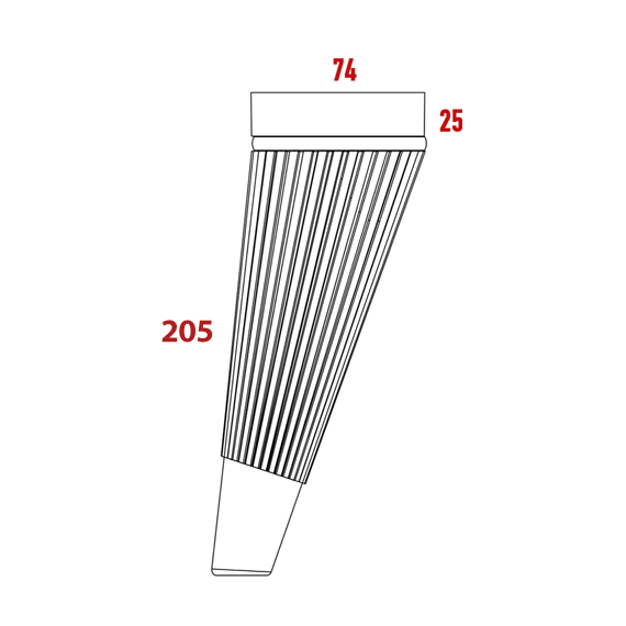 Lusi Ayak Fitilli  205 mm Lusi Ayak Fitilli  205 mm