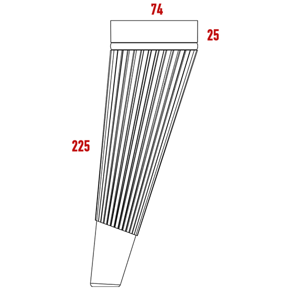 Lusi Ayak Fitilli 225 mm Lusi Ayak Fitilli 225 mm