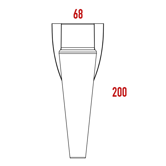 Meri Ayak Y 200 mm Meri Ayak Y 200 mm