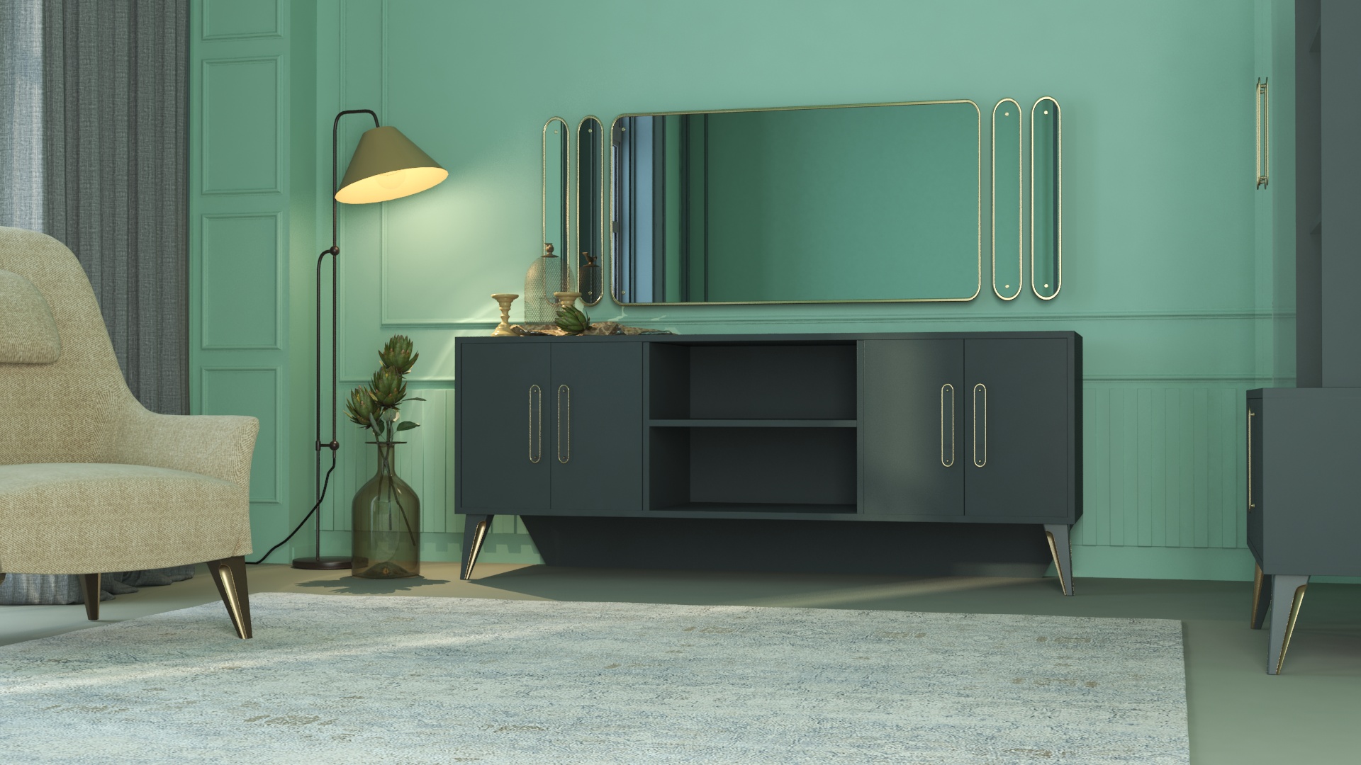 Negro Berjer Ayak 180 mm