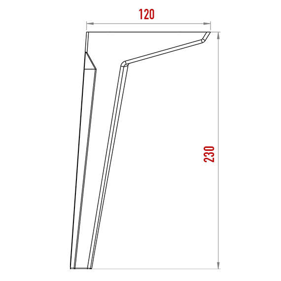 Rio Lüx Foot 230 mm