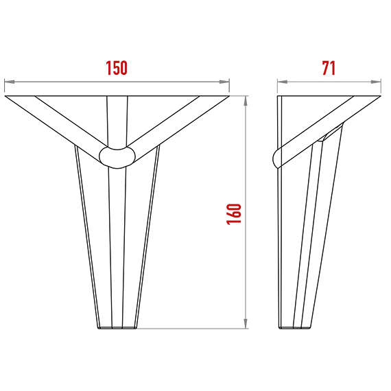 Anka Foot With Circle 160 mm Anka Foot With Circle 160 mm