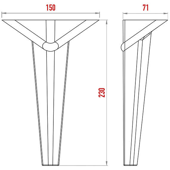 Anka Ayak Çemberli 230 mm Anka Ayak Çemberli 230 mm