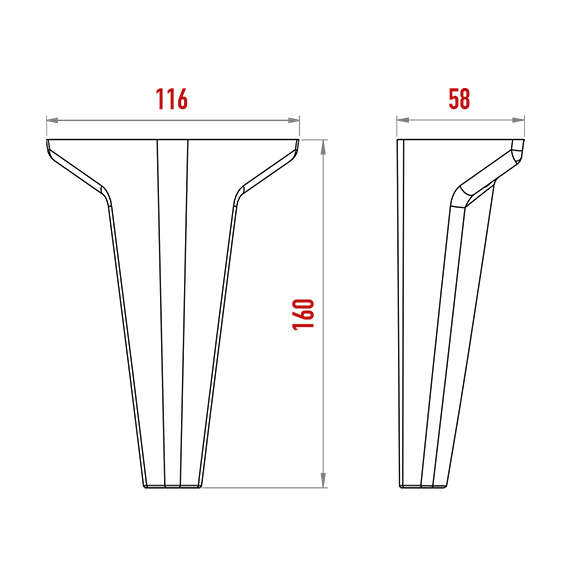 Anka Foot Without Circle 160 mm