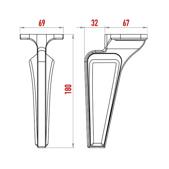 Melek Ayak 180 mm Melek Ayak 180 mm