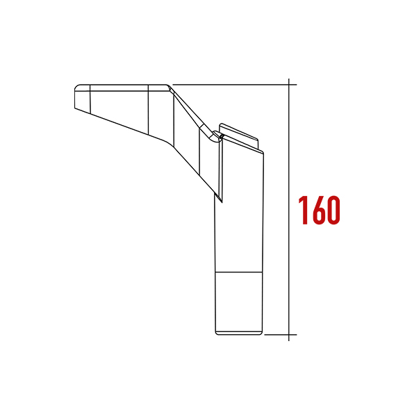Platin K Ayak 160 mm