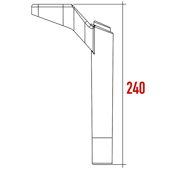 Platin K Ayak 240 mm