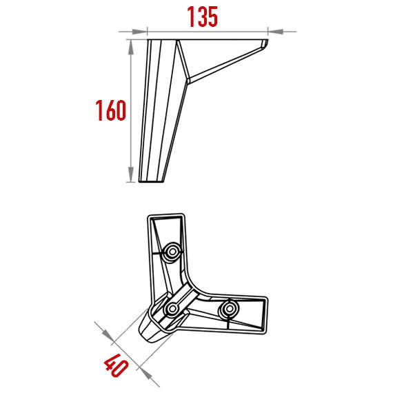 Tesla Foot 160 mm